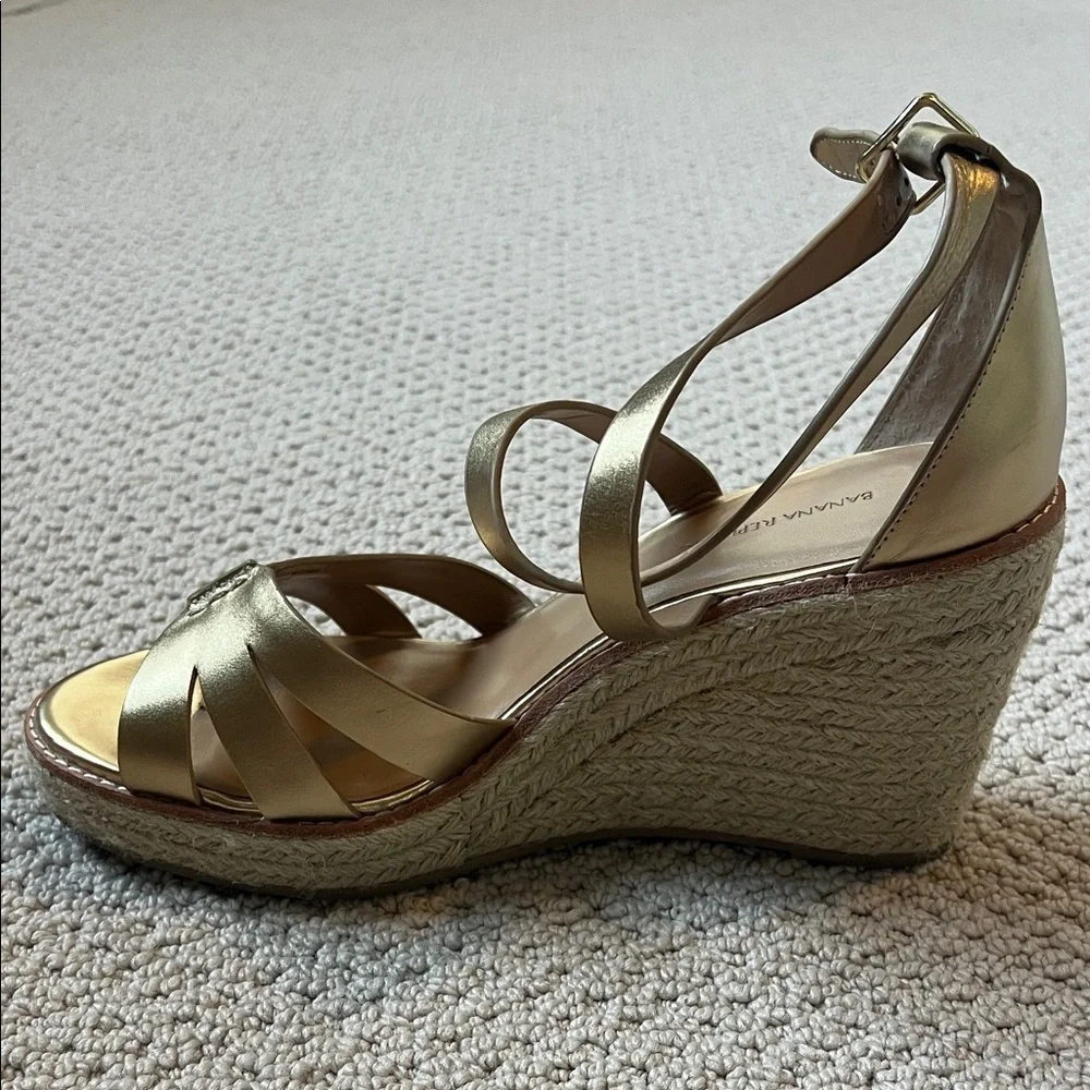 Gold Strappy Sandals